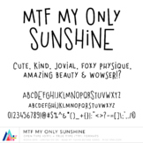 MTF My Only Sunshine :: Commercial Use :: Miss Tiina Fonts