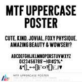 MTF UPPERCASE Poster :: Commercial Use :: Miss Tiina Fonts