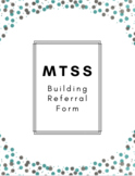 MTSS Building Referral Form