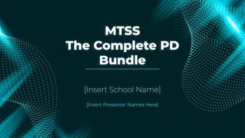 Preview of MTSS Complete Professional Development Bundle - Complete Bundle