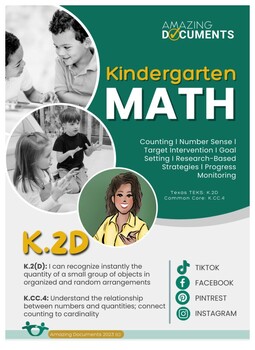 Preview of MTSS Math Intervention Toolkit: K.CC.4, K.2D