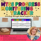 MTSS Progress Monitoring Tracker - **GOOGLE SHEETS**