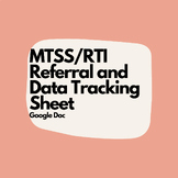 MTSS/RTI Data Tracking Sheet