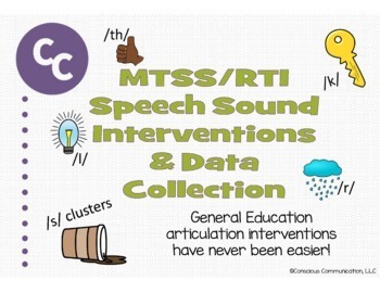 Preview of MTSS/RTI Speech Sound Interventions and Data Collection