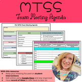 MTSS Team Meeting Agenda Template - **GOOGLE DOC**