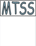 MTSS editable, printable flip chart