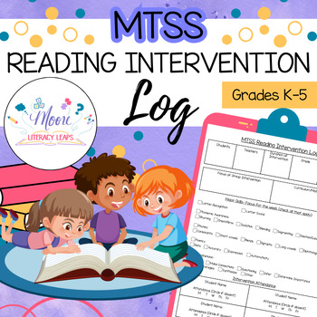 Preview of MTSS Reading Intervention Log