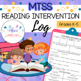 MTSS Reading Intervention Log