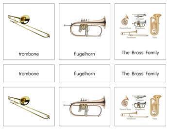 Preview of MU001 (GOOGLE): BRASS family (3 part cards) (2pgs)