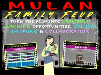 Preview of MULAN MOVIE FAMILY FEUD GAME - FUN, ENGAGING, INTERACTIVE CLASS ACTIVITY