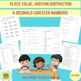 MULTI-DIGIT NUMBERS - PLACE VALUE, ADDITION, SUBTRACTION &