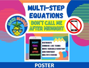 Preview of MULTI-STEP EQUATIONS