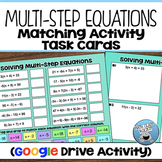 MULTI STEP EQUATIONS DIGITAL TASK CARDS/MATCHING ACTIVITY 