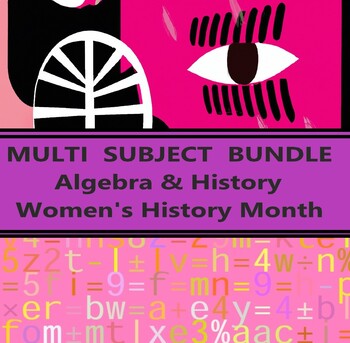Preview of MULTI SUBJECT BUNDLE - WOMEN'S HISTORY MONTH