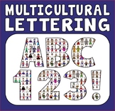 MULTICULTURAL DISPLAY LETTERING TEACHING RESOURCES LETTERS