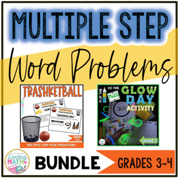 MULTIPLE STEP WORD PROBLEMS BUNDLE by Loving Math | TpT