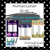 MULTIPLICATION (2-12)  Facts and Assessment Bundle