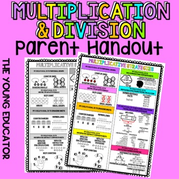 Preview of MULTIPLICATION AND DIVISION PROGRESSION STRATEGIES PARENT HANDOUT
