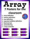 MULTIPLICATION ARRAY POSTERS {7} FOR THE CLASSROOM