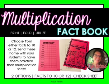 Preview of MULTIPLICATION BOOK