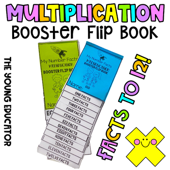 Preview of MULTIPLICATION BOOSTER FLIP BOOK - MULTIPLICATION FACTS