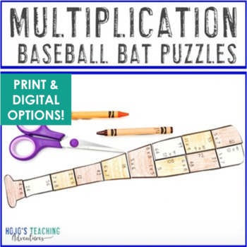 MULTIPLICATION Baseball Math: FUN for a Sports Decor Theme: Summer