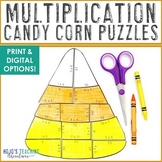 MULTIPLICATION Candy Corn Math Game: Thanksgiving Activity