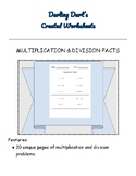 MULTIPLICATION & DIVISION FACTS - Version 5 of 5