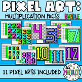 MULTIPLICATION FACTS (2-12) Pixel Art BUNDLE