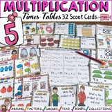 MULTIPLICATION: FIVE TIMES TABLES FACTS: SCOOT CARDS