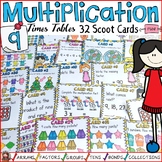 MULTIPLICATION: NINE TIMES TABLES FACTS: SCOOT CARDS