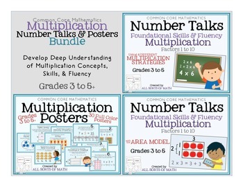 Preview of MULTIPLICATION NUMBER TALKS & POSTERS BUNDLE