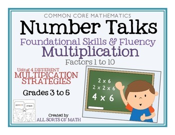 Preview of MULTIPLICATION NUMBER TALKS with Numerical Expressions (Grades 3-5)