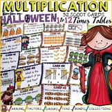 Halloween Math Activities Multiplication Task Cards Scoot