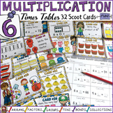 MULTIPLICATION: SIX TIMES TABLES FACTS: SCOOT CARDS