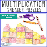 MULTIPLICATION Sneaker Math Puzzles | Sports Classroom Dec