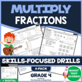 MULTIPLY FRACTIONS BY WHOLE NUMBERS: 4 Skills-Boosting Mat