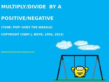 Preview of MULTIPLY OR DIVIDE AN INEQUALITY BY A POSITIVE OR NEGATIVE SONG