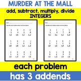 Intergers - Add, Subtract, Multiply, and Divide - Murder a