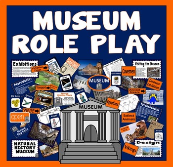 Preview of MUSEUM ROLE PLAY SHOP TEACHING RESOURCES KS1 KS2 HISTORY SCIENCE DINOSAURS