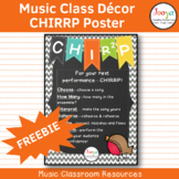 Music Class Decor - CHIRRP Poster