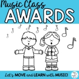 Music Class Awards with Editable Templates for Concerts, A
