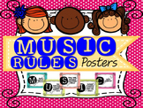 MUSIC Acronym of Classroom Rules Poster {Polka Dot Theme}