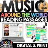 MUSIC Around the World Reading Passages - Activities Works