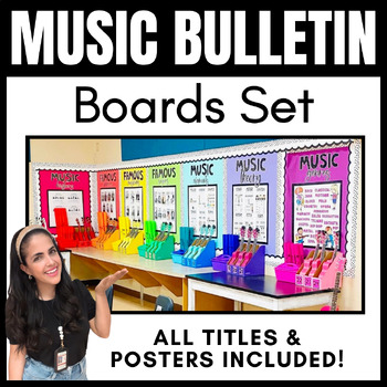 Preview of MUSIC Bulletin Board Bundle! Titles & Posters for 7 Bulletin Boards!