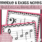 Treble and Bass Clef Music Classroom Decor