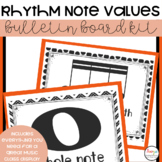 Rhythm and Note Values Music Classroom Decor