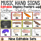 MUSIC CLASS DECOR: EDITABLE HAND SIGN POSTERS: SOLFEGE: KO