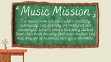 MUSIC CLASS MISSION STATEMENT