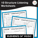 Elements of Music Structure Listening Worksheets